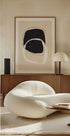 Black And White Shapes With Fluid Lines - Posterbox