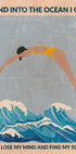 Into the Ocean (blue) Standard Wall Art - Posterbox