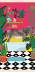 Zebra Bathtime - Posterbox