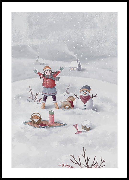Winter Girl Plakat - Posterbox